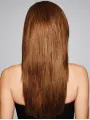 20 inch Straight Monofilament Long Human Hair Wigs Full Wig