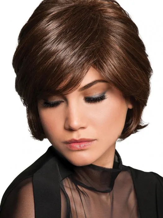 Wavy Brown Synthetic Short Wigs
