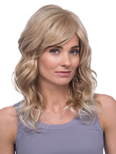 Wavy Ombre/2 Tone Layered Medium Length Synthetic Wigs