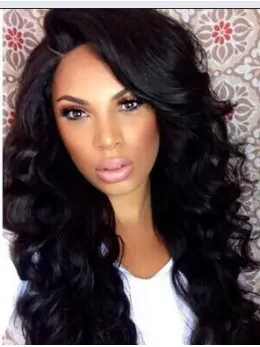 Curly Capless African American Black 15 inch Synthetic Wigs