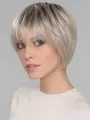 Straight Platinum Blonde Wigs With Bangs Synthetic