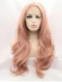Long Curly Lace Front 24 inch Without Bangs Synthetic Wigs
