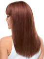 Gorgeous 18 inch Straight With Bangs Human Hair Wigs