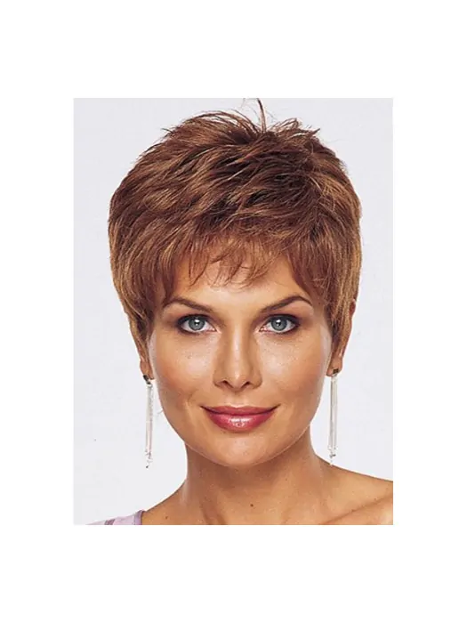Cheap Straight Cropped Capless Wigs For Cancer
