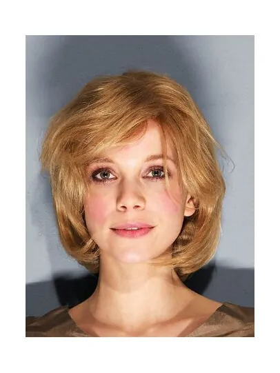 100 per Hand-tied Remy Human Hair 10 inch Wavy Brown Chin Length Bob Wigs For Sale