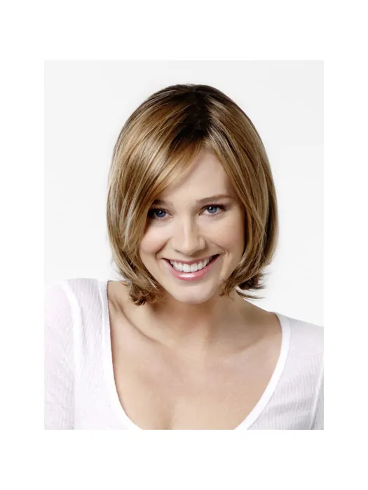 100 per Hand-tied Synthetic 10 inch Straight Ombre/2 tone Chin Length Cheap Bob Wigs