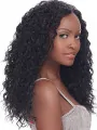 Top-rated Long Kinky Black No Bang African American Lace Wigs for Women 20  inch