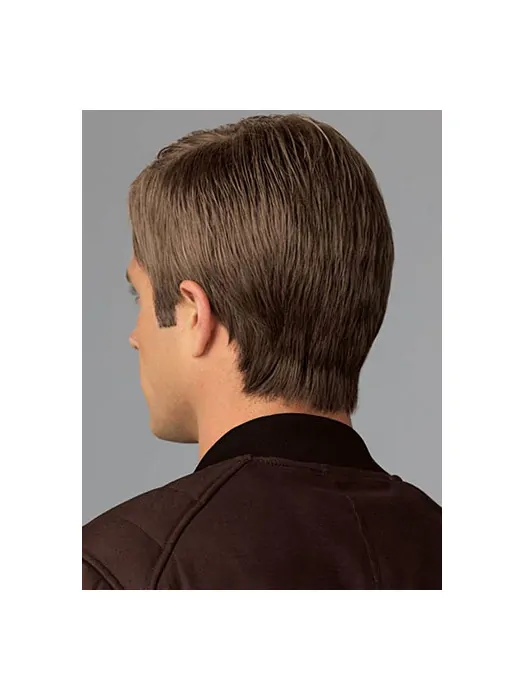 New Arrival 6 inch Straight Brown Classic Men Wigs