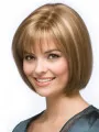 Easy Blonde Straight Chin Length Wigs