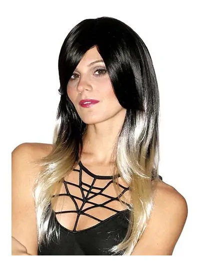 20 inch Straight Ombre/2 tone With Bangs Long Wigs