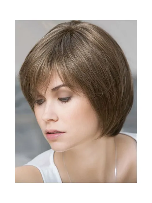 Lace Front Straight Remy Human Hair Amazing Short Wigs