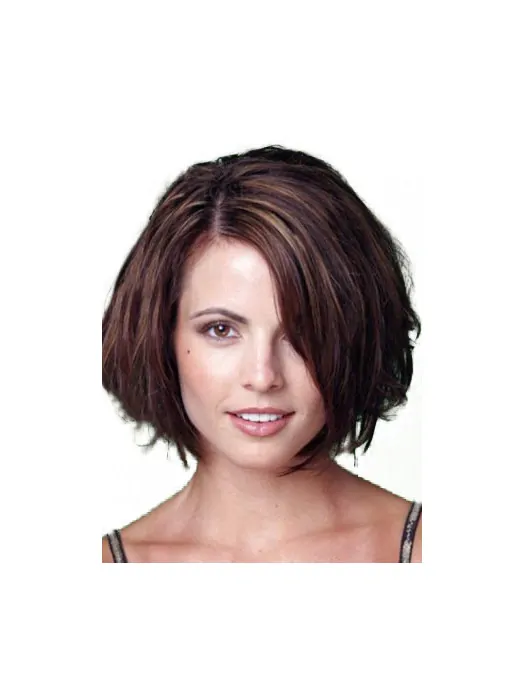 High Quality Auburn Lace Front Chin Length Wigs