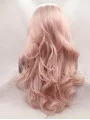 Synthetic Ombre/2 Tone 26 inch Wavy Lace Front Without Bangs Long Wigs