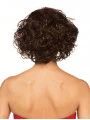 Ideal Chin Length Curly Brown Classic Wigs