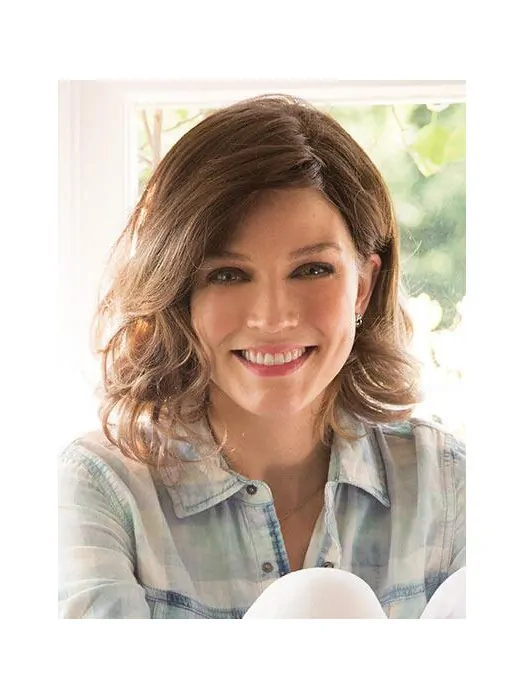 High Quality 12 inch Curly Layered Monofilament Wigs