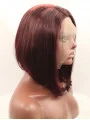 Synthetic Auburn 13 inch Straight Lace Front Without Bangs Shoulder Length Wigs