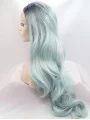 Synthetic Lace Front 28 inch Wavy Ombre/2 Tone Layered Long Wigs