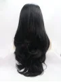Synthetic Lace Front 27 inch Wavy Black Layered Long Wigs