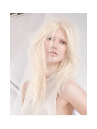 Young Fashion Platinum Blonde Long Style Straight Lace Front Wigs