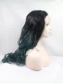 Synthetic Long Ombre/2 Tone Lace Front 23 inch Without Bangs Curly Wigs