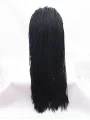 20 inch Curly Synthetic Black Without Bangs Long Lace Front Wigs