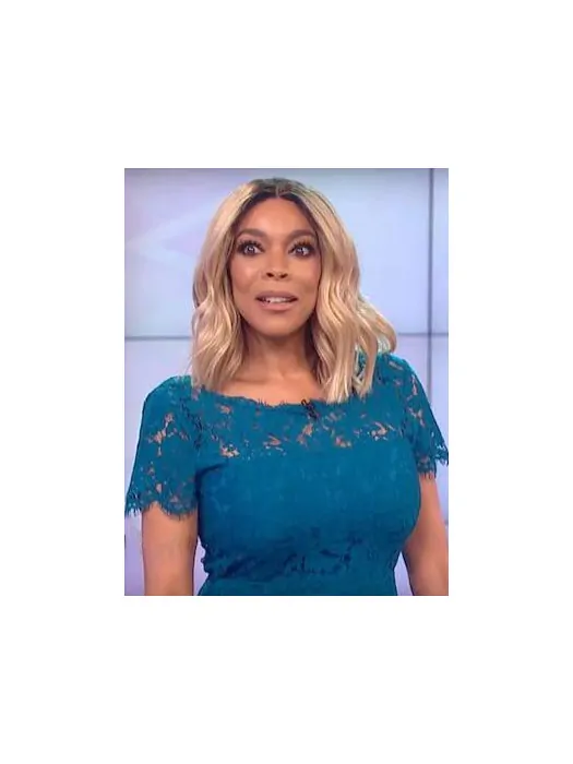 Synthetic 14 inch Shoulder Length Blonde Without Bangs Wavy Lace Front Wendy Williams Wigs