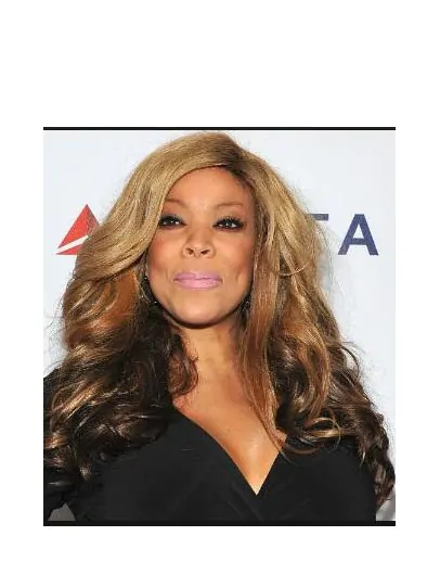 Synthetic 22 inch Long Blonde Without Bangs Curly Capless Wendy Williams Wigs