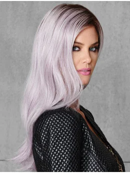 Lilac Layered Capless 18 inch Straight Long Wigs