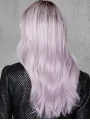 Lilac Layered Capless 18 inch Straight Long Wigs