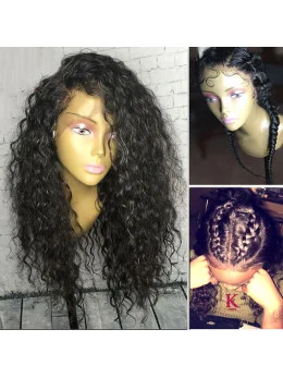 360 Lace Frontal Wig Pre Plucked With Baby Hair Brazilian Remy Curly Lace Front Human Hair Wigs