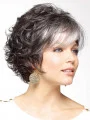 Hairstyles White Curly Short Classic Wigs