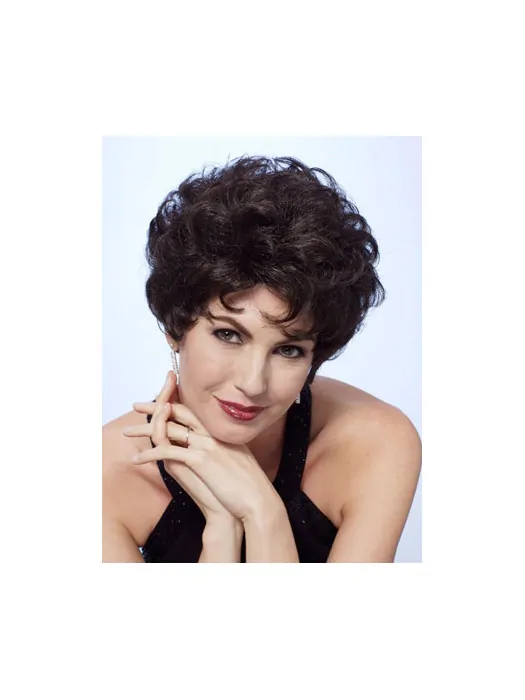 Suitable Black Curly Short Classic Wigs