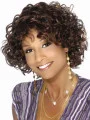 Nice Brown Curly Short African American Wigs