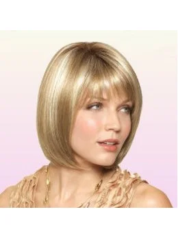 Great Monofilament Straight Chin Length Lace Wigs