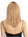 Popular Blonde Straight Shoulder Length Lace Front Wigs