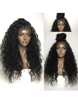 360 Lace Frontal Wig Pre Plucked With Baby Hair Water Wave Lace Front Human Hair Wigs Brazilian Remy Hair