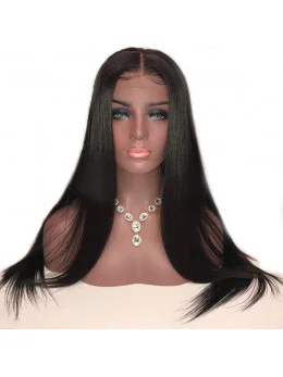 Straight Full Lace Human Hair Wigs With Baby Hair Brazilian Remy Hair Glueless Full Lace Wigs For Women