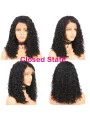 Curly 360 Lace Frontal Wig Pre Plucked With Baby Hair 180 per Density Short Human Hair Bob Wigs