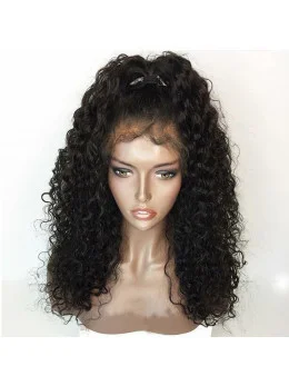 Human Hair Wigs Curly Brazilian Remy Hair Lace Front Wig With Baby Hair Pre Plucked Natural Hariline