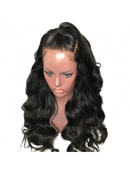 360 Lace Frontal Wig Pre Plucked Body Wave Natural Color Brazilian Remy Hair Wigs
