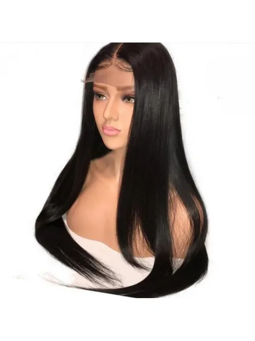 250 per Density Pre Plucked With Baby Hair Straight Brazilian Lace Front Human Hair Wigs