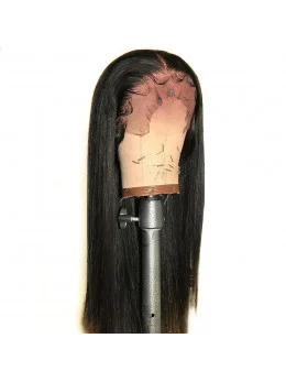 Pre Plucked Straight Remy Hair Wig Brazilian Lace Front Wig With Baby Hair