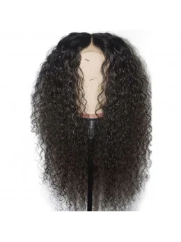 Curly 360 Lace Frontal Wig 180 per Density Brazilian Human Hair Wigs Pre Plucked Hairline 10 inch-22 inch