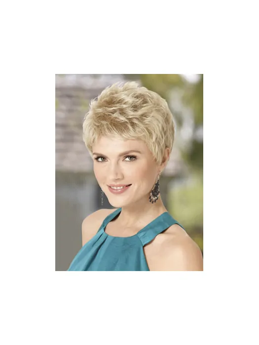 Blonde Wavy Synthetic Incredible Short Wigs