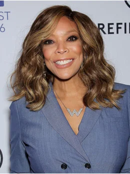 Synthetic Brown Wavy Shoulder Length Wendy Williams Wigs