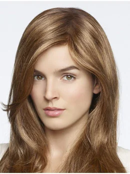 Fashional Blonde Long Straight With Bangs Fantastic Wigs