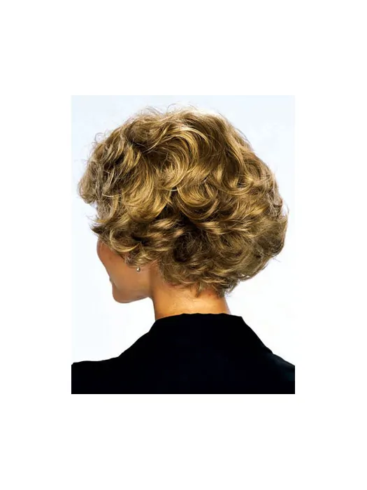 Comfortable Blonde Curly Short Classic Wigs