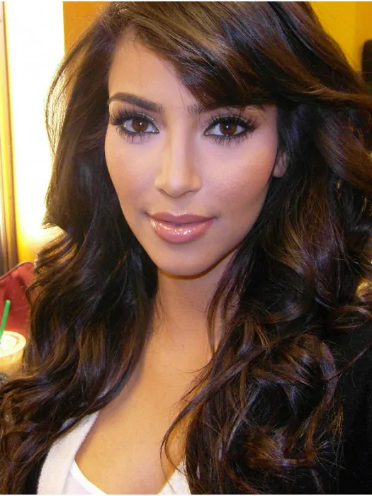 16 inch Synthetic Brown Wavy Kim Kardashian Wigs