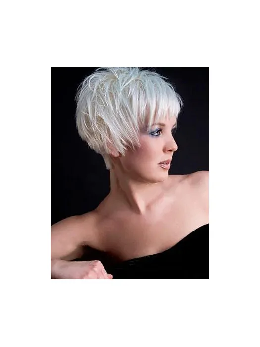 Straight Synthetic Easy Short Wigs