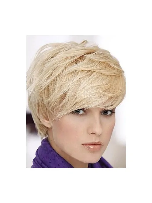 Beautiful Blonde Straight Wigs For Cancer
